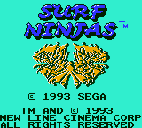 Surf Ninjas Title Screen